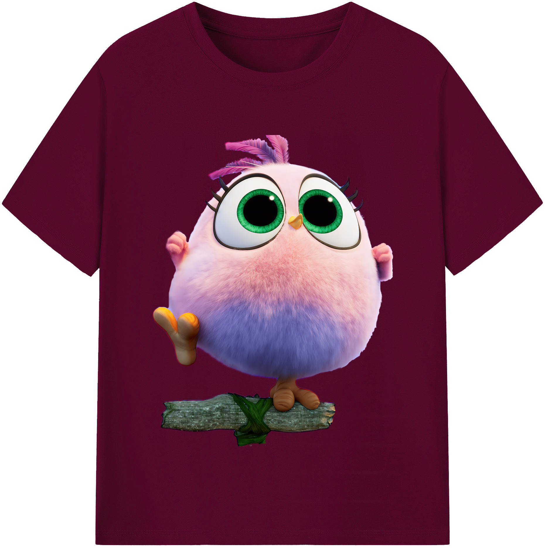 （画像用） Angry Birds アングリーバード レディースカジュアルプリントTシャツ（綿100％）